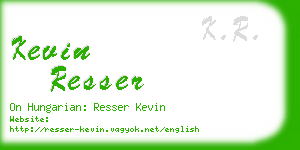 kevin resser business card